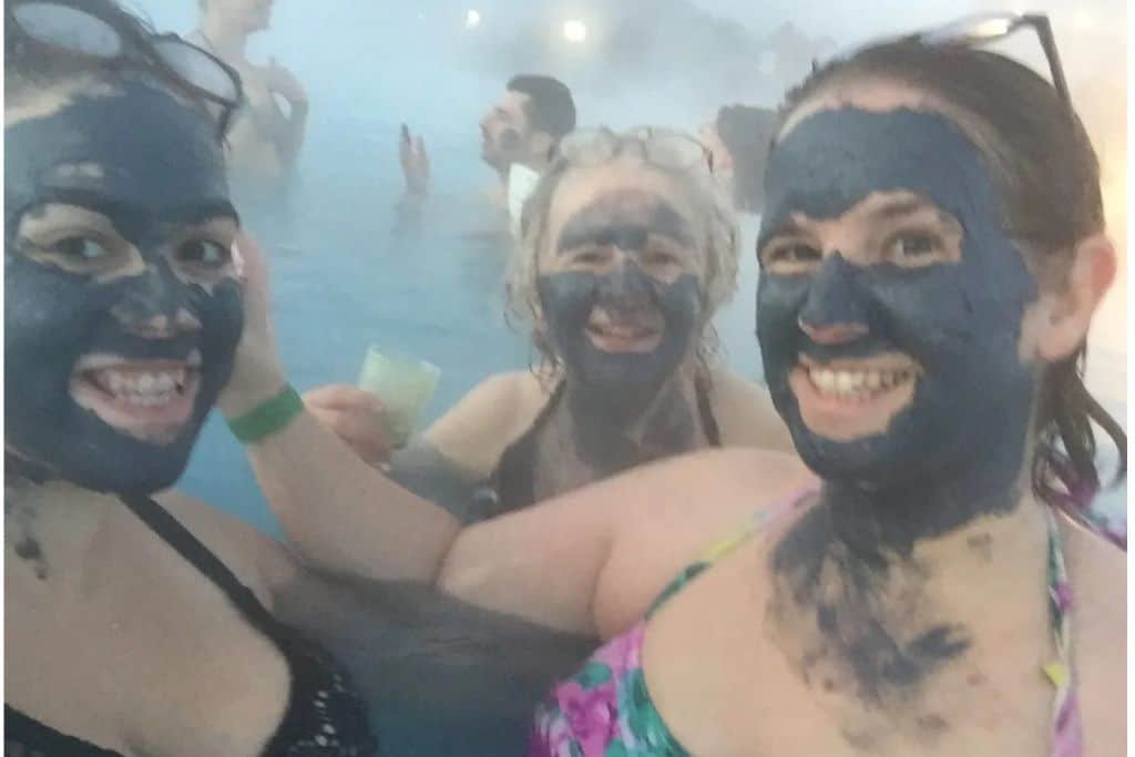 More mud facials at the Blue Lagoon.