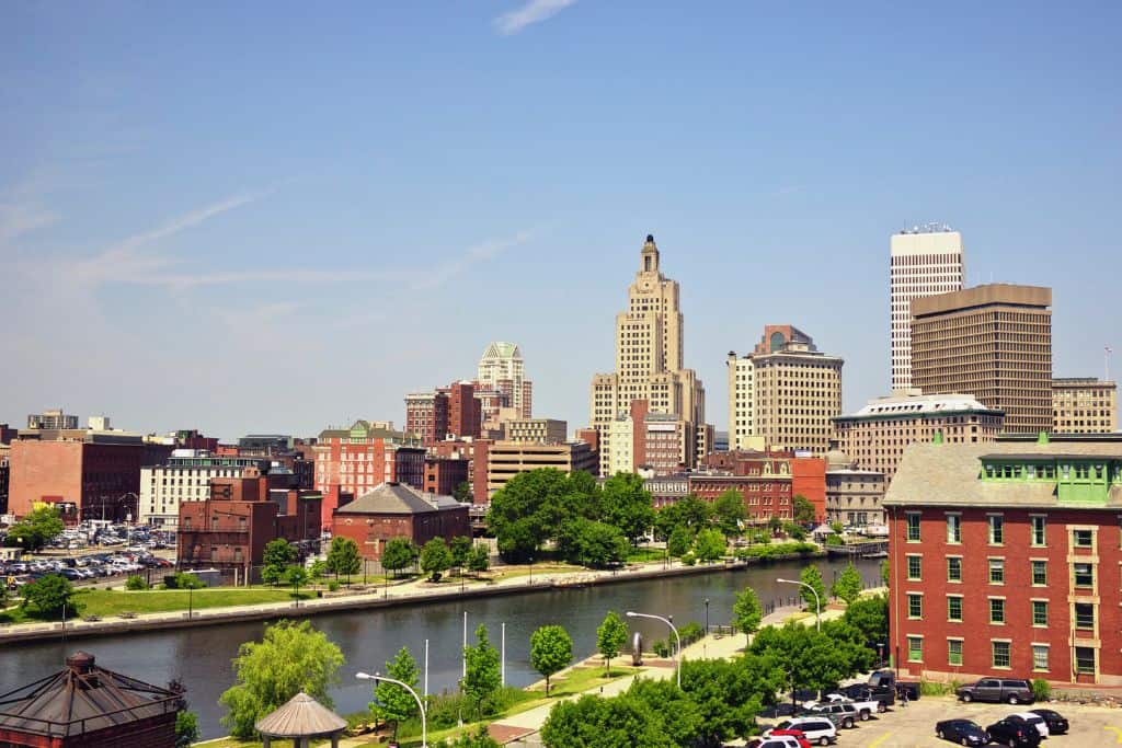 When you're traveling from Rhode Island to New York, most people start in Providence.