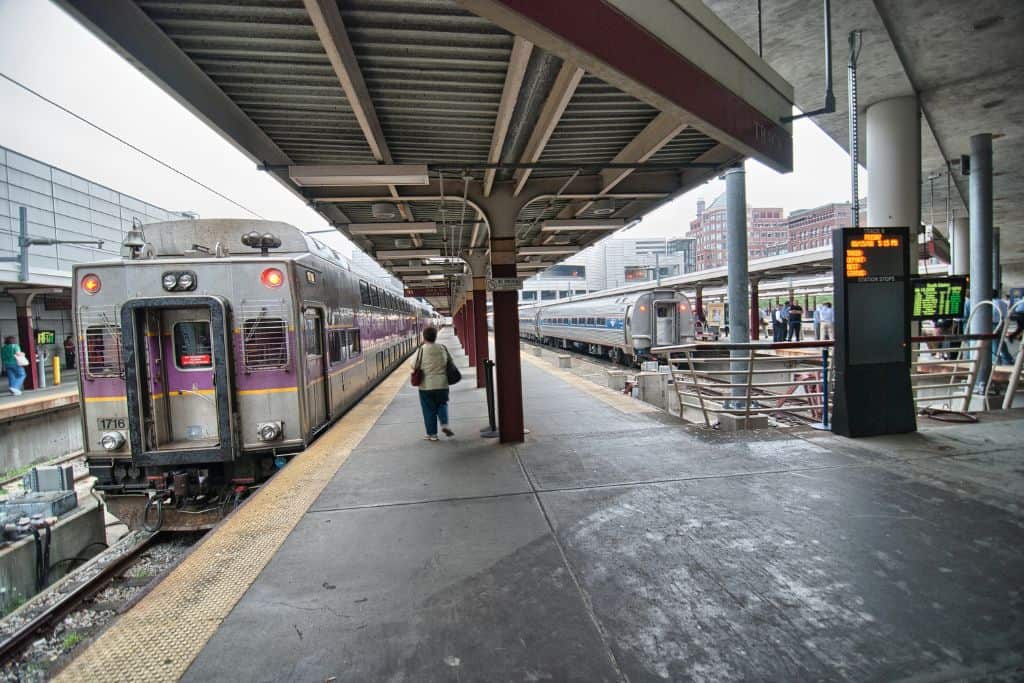 Taking the train from Boston to Rhode Island is the easiest way to travel.