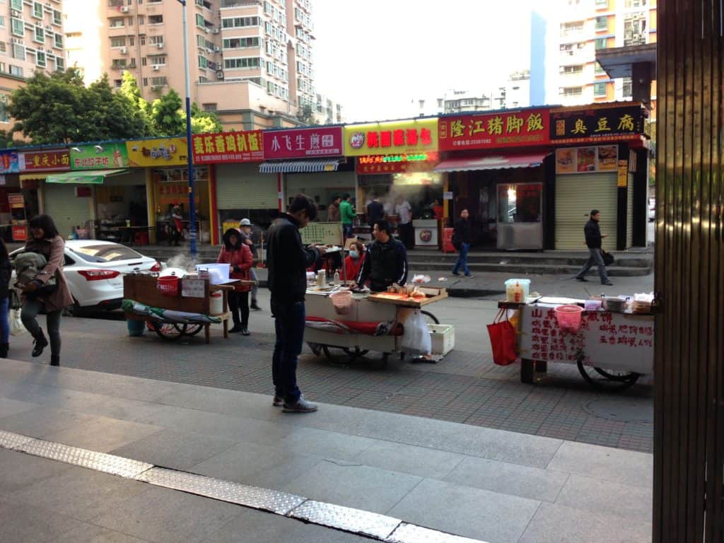 I enjoyed getting my lunch from one of these food carts near my school.