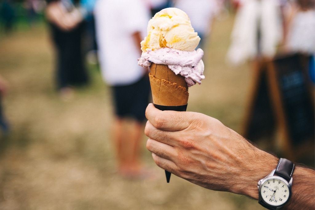 Stop at the Ice Cream Machine for an ice cream cone of your choice on your scenic drive in Cumberland Rhode Island.