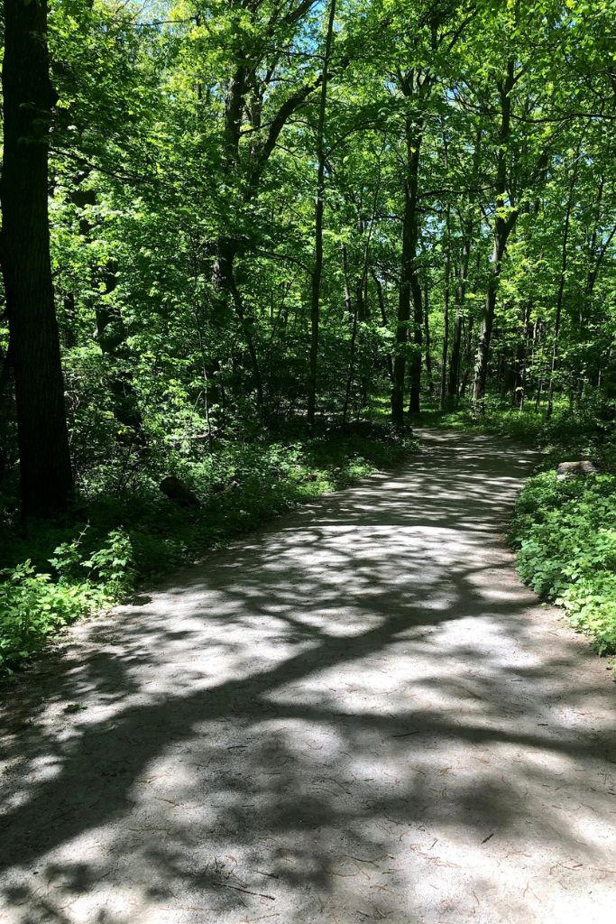 The walking trails at the Monastery in Cumberland Rhode Island.