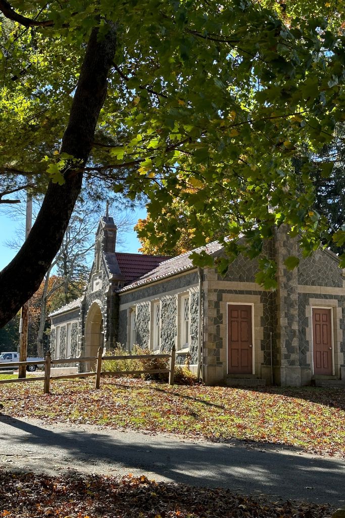 The Porter's Lodge is a part of the original monastery in Cumberland Rhode Island.