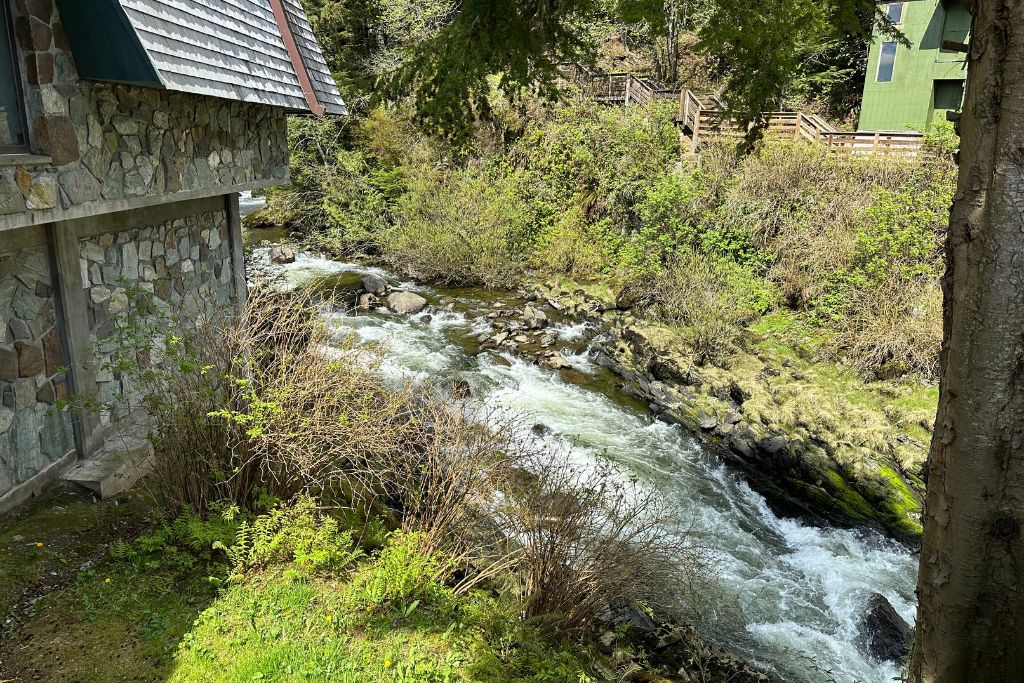 Creek Street got its name because the buildings straddled the Ketchikan Creek and people built a boardwalk for easier access.