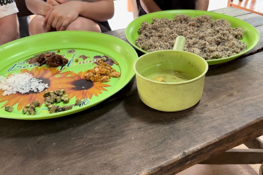 The ingredients for the medicine balls at Smile Elephant Sanctuary in Chiang Mai