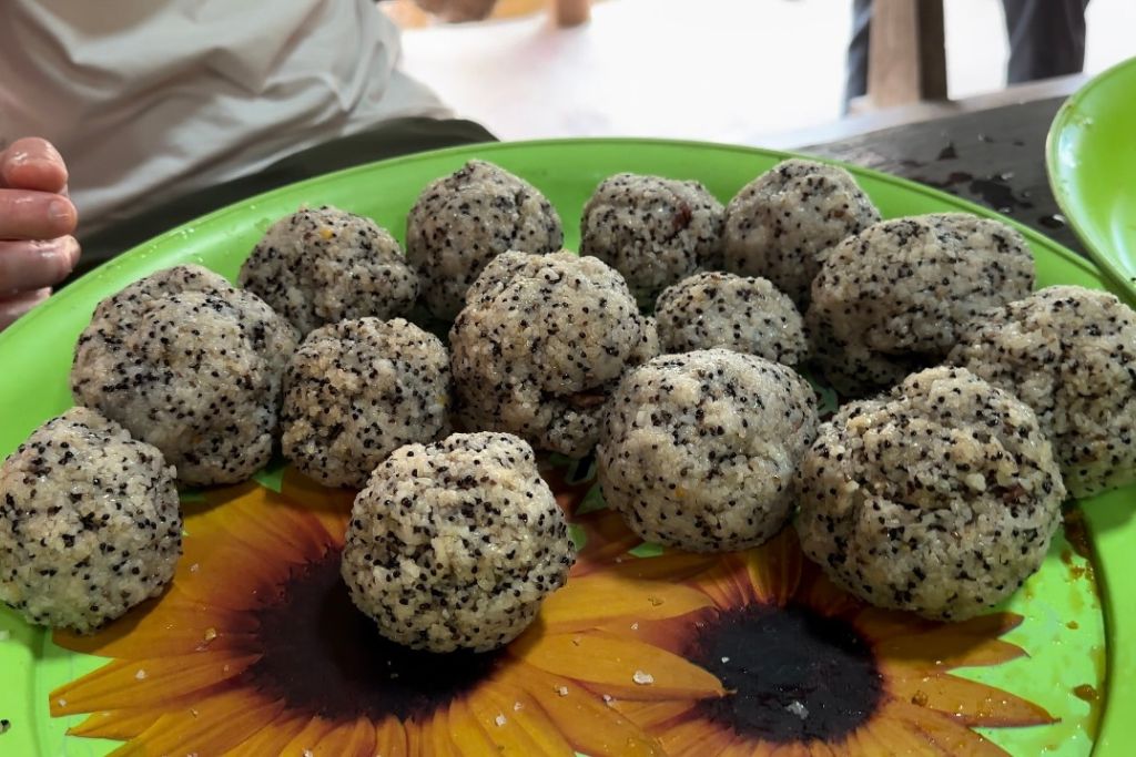 Here are the finished treats for the elephants at Smile Elephant Sanctuary in Chiang Mai