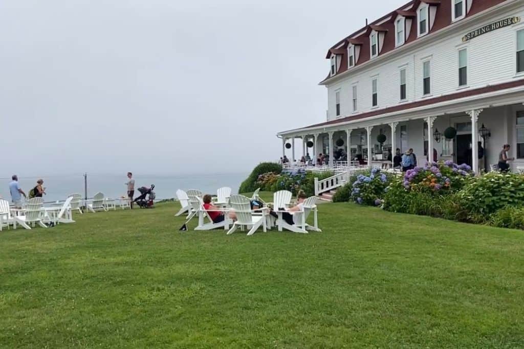 The Spring House Hotel on Block Island. Sit and enjoy the view across the Atlantic Ocean.