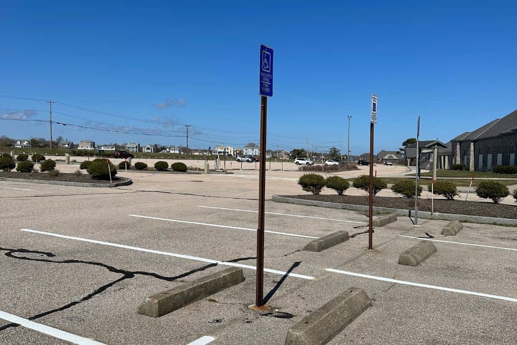 Large parking lots and an overflow lot across the street can get filled quickly on a hot summer day at Scarborough Beach State Park in Narragansett.