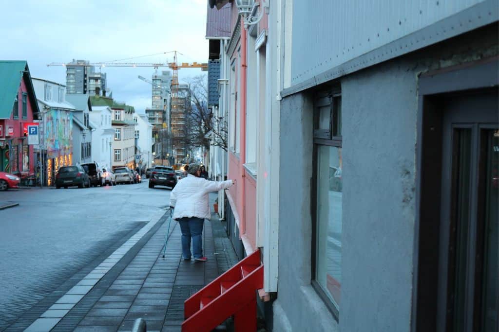 Walking along the streets of Reykjavik and explore the sights of the city.