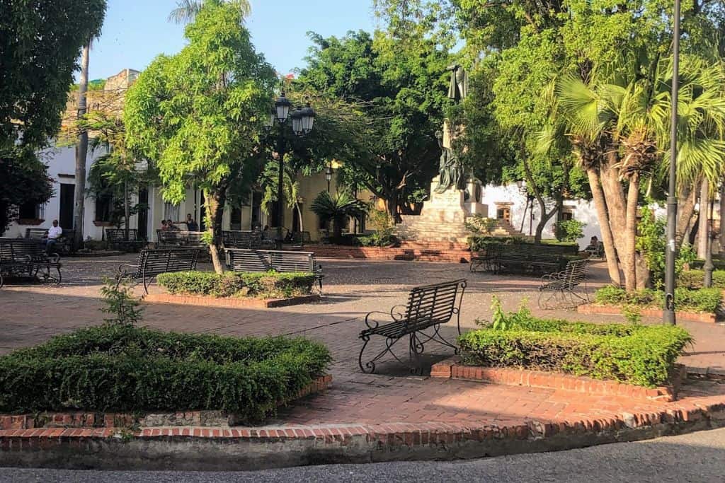 A local park in Santo Domingo where you can sit and relax to watch the people go by. It's a perfect place to sit when having an arthritis flare up.