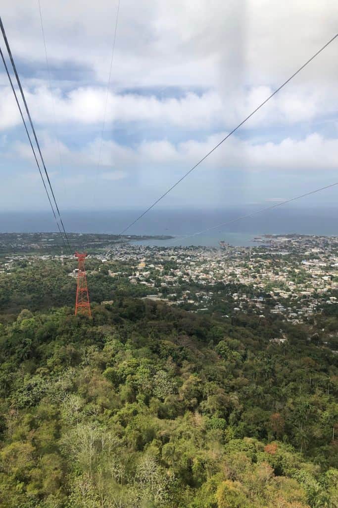 Taking the Teleferico Puerto Plata to the top to see what's at the national park.