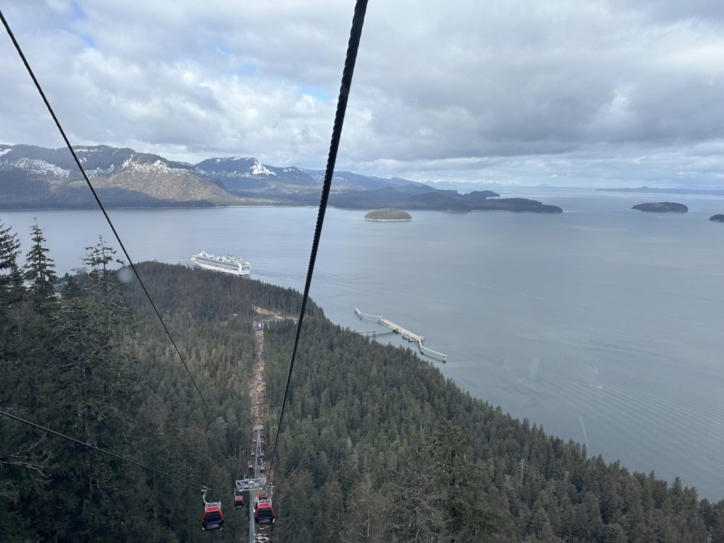 Ride the green gondola to the base of the mountain and then the paid red gondola to get these amazing views of the surrounding area.