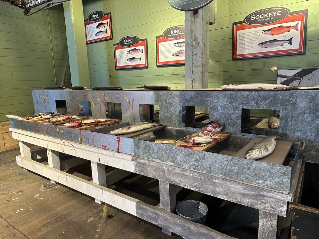 Tour the cannery that shows how the fish used to be processed here by local workers.