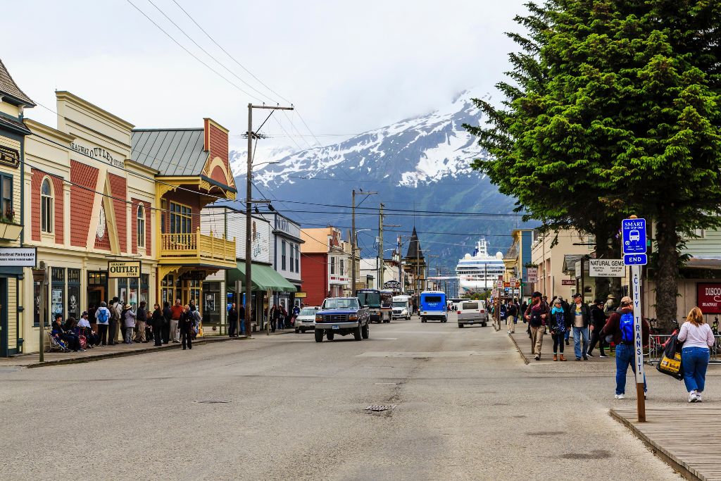 Visiting the streets of Skagway is one of the best things to do in Skagway from a cruise ship.