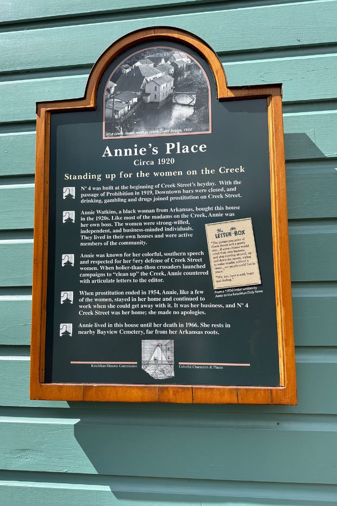 Don't miss stopping by Annie's Place when you make your visit to Creek Street in Ketchikan.
