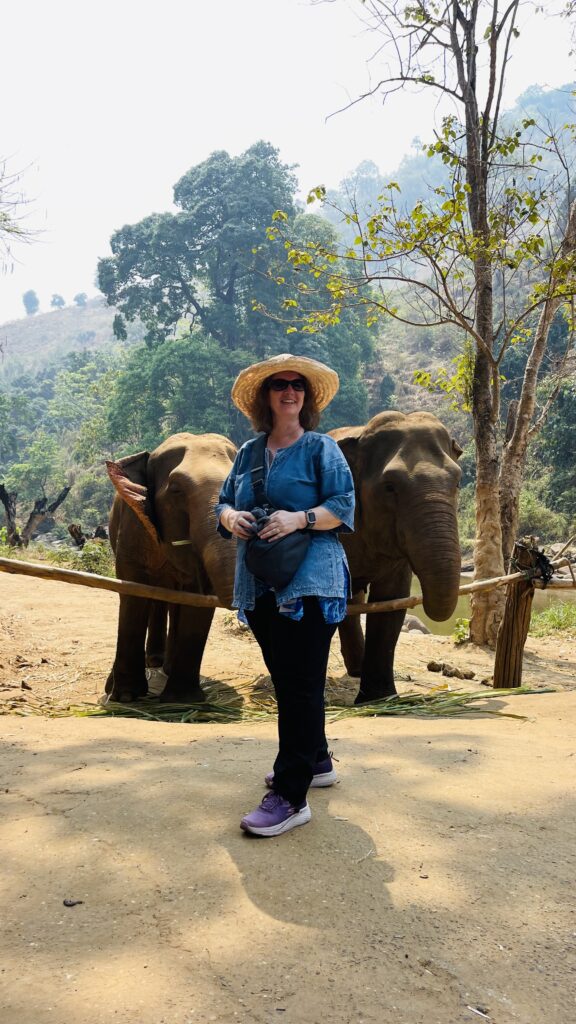 One of my favorite pictures of me at Smile Elephant Sanctuary in Chiang Mai.