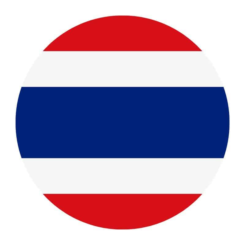 Thai flag round