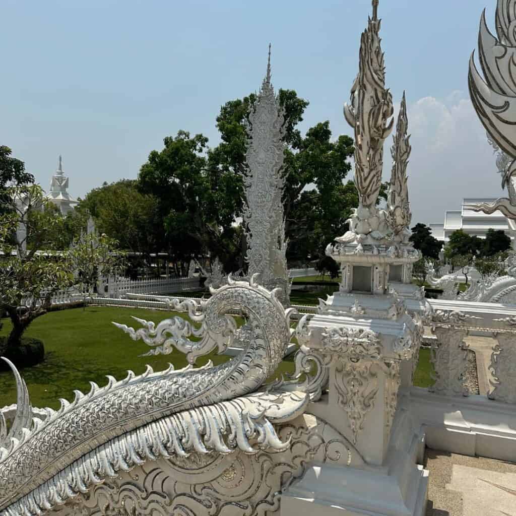 The White Temple complex in Chiang Rai.