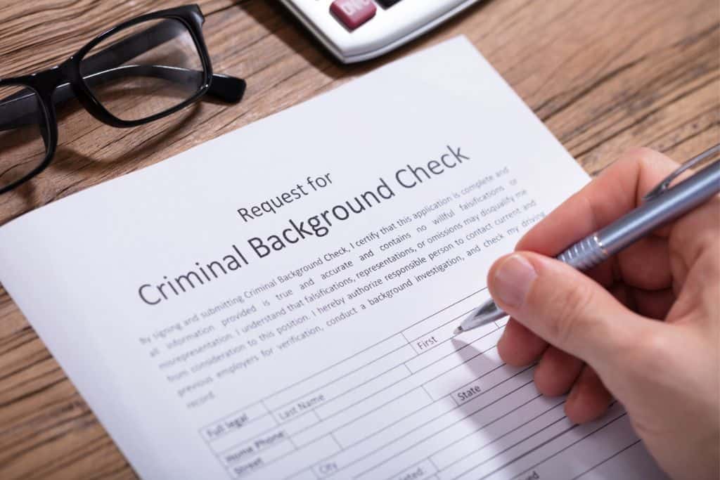 A copy of a criminal background check which is necessary to get a visa to China.